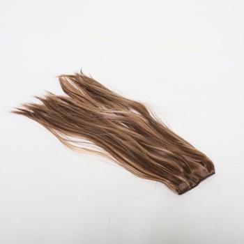 Prodloužení vlasů FESHFEN 50 cm světle hnědé