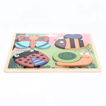 Detské drevené puzzle Jacootoys