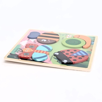Detské drevené puzzle Jacootoys