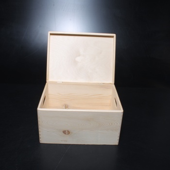Dřevěný úložný box 30x40x22 cm