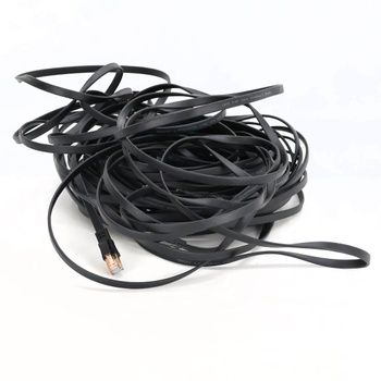 LAN plochý černý kabel Soibke ‎Cat8-30B-WB