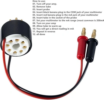 Nobsound Vákuový zosilňovač Doskový zosilňovač prúdu Tester sondy 8pinová zásuvka pre EL34, KT88,