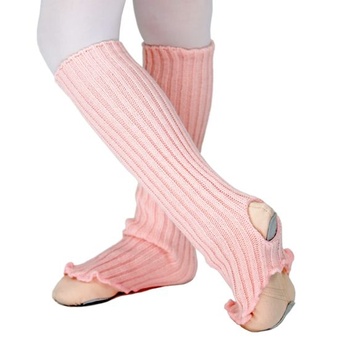 Baletní návleky na nohy DANCEYOU s otvorem na patě pro dívky a ženy 40 cm