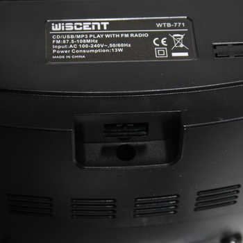 Přenosný CD přehrávač WISCENT WTB-771 