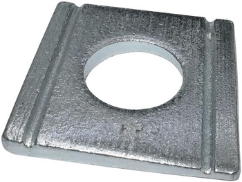 AERZETIX - C48830 - Sada 5 ks čtvercových podložek 8% sklon - M24 - vyrobeno z pozinkované oceli -