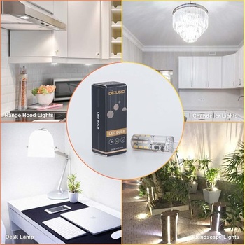 DiCUNO G4 LED žárovky, 1,2W G4 LED žárovky, studená bílá 6000K, náhrada za 10W halogenové žárovky,