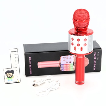 Karaoke mikrofón ShinePick červený