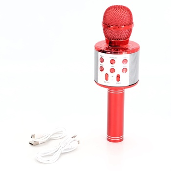 Karaoke mikrofon ShinePick červený