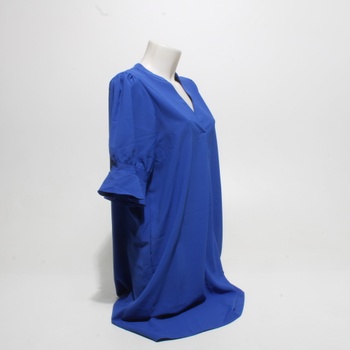 Dámské šaty s výstřihem do V ANFTFH modré