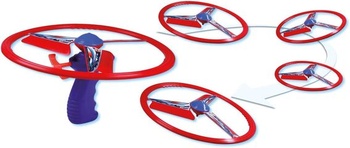 Günther Flugspiele 1646 - Vrtulová hračka Power Spin, cca Ø 26,5 cm, létající rotor s efektem
