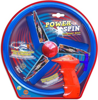 Günther Flugspiele 1646 - Vrtulová hračka Power Spin, cca Ø 26,5 cm, létající rotor s efektem
