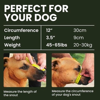 Náhubek pro psy BRONZEDOG Pitbull, prodyšný kovový košík pro velké psy, Amstaff Staffordshire