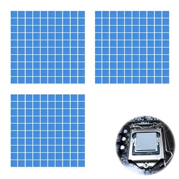 Silikónová tepelná podložka, 3dielna tepelná podložka 100x100 (3 hrúbky: 0,5 mm / 1,0 mm / 1,5 mm)
