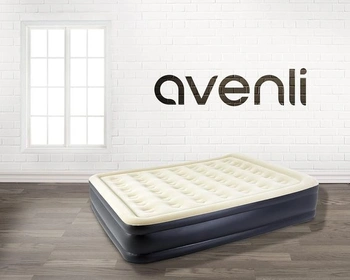 AVENLI vnitřní nafukovací matrace vysoká královna velikost 203 x 157 x 47 Floccato černá s