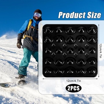 PEUTIER Balení 2 podložek na snowboard, podložky na uchopení na snowboard, protiskluzová podložka,