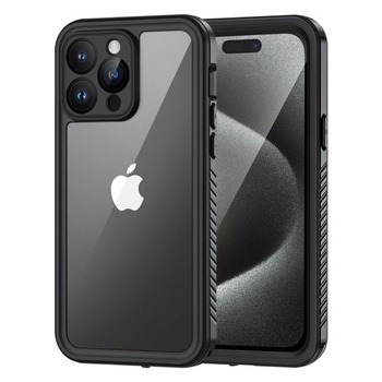 Lanhiem pro iPhone 15 Pro Max Case, IP68 Vodotěsné pouzdro na mobilní telefon iPhone 15 Pro Max