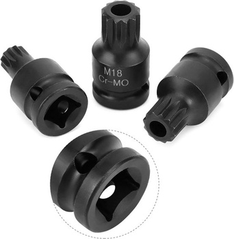 QWORK® 6dielna rázová objímka s vnútornou drážkou M14 M16 M18 1/2