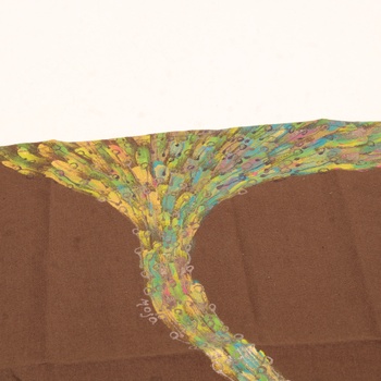 Šátek Moja-Design hnědý 100 cm