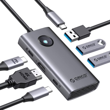 USB rozbočovač Orico PW11-6P