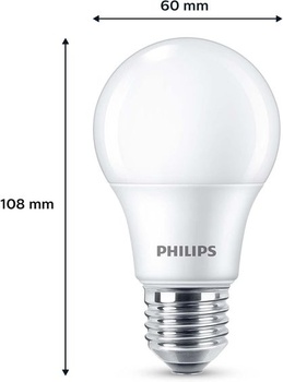 Philips 6-balenie E27 LED žiarovky, 60W, teplá biela
