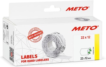 Cenové etikety Meto 22 x 12 mm 