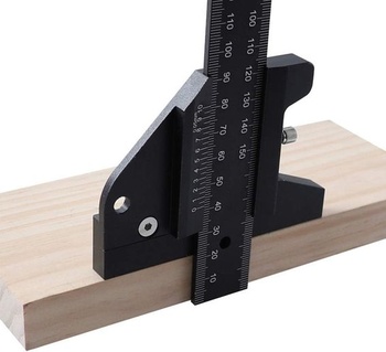 Woodworking Scribe - Značkovacie pravítko v tvare T Drevoobrábacie Scribe Nástroj pre domácich majstrov