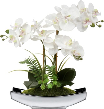 Umělá květina Briful ‎AF-0026-S-W, orchidej
