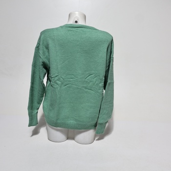 Dámský pletený svetr Jiraewh vel. M zelený