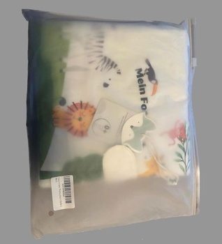 Petinard Label fotoalbum bábätko fotokniha z biobavlny Aj s hryzacím krúžkom a príveskom ako
