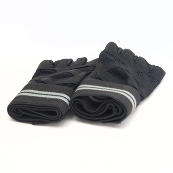 Vzpěračské rukavice Gym Cvičení Fitness Ortéza zápěstí pro muže Ženy Bezprsté rukavice Polstrovaná