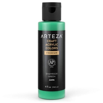 ARTEZA Craft Akrylová barva A606 Clover Green 4oz láhev na vodní bázi míchatelná matná akrylová