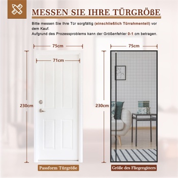 Magnetická sieť na hmyz Yotache 75 x 230 cm