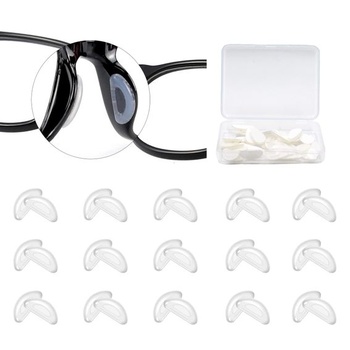 15 párů brýlí silikonové nosní polštářky, protiskluzové…
