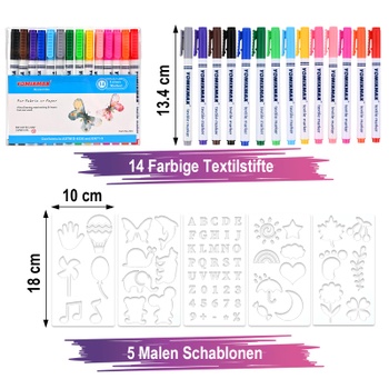 Výtvarná sada body Tigvio veľ. 0-3 m 12 ks