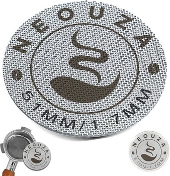 NEOUZA Opakovane použiteľné nerezové sitko na espresso 51 mm 1,7 mm Hrúbka 150 Î¼ m pre kávový