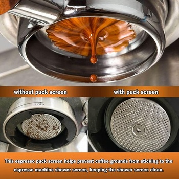 NEOUZA Opakovane použiteľné nerezové sitko na espresso 51 mm 1,7 mm Hrúbka 150 Î¼ m pre kávový