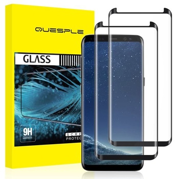QUESPLE [Balení 2 ochranných fólií na displej pro Samsung Galaxy S8, ochrana proti poškrábání,