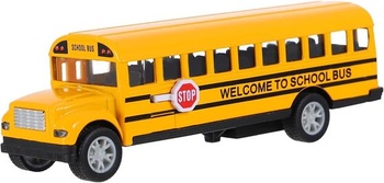 TOYANDONA Hračka školského autobusu Model školského autobusu Hračka žltého autobusu Autíčka