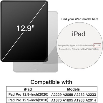 Pouzdro JETech Kompatibilní s iPad Pro 12,9