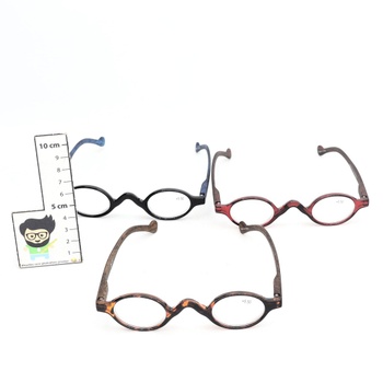 Dioptrické brýle JM +5,50 dioptrie, 3ks