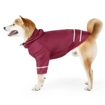 HEYWEAN Psí mikina s kapucí Reflexní sportovní tričko pro noční bezpečnost, rychleschnoucí tkanina