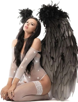 Dámské body RSLOVE Síťovaná s kamínkovým zdobením Kombinéza Catsuit White One Size