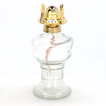 Petrolejová lampa Ycxydr 32 cm, skleněná
