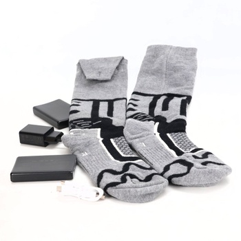 Vyhrievané ponožky Aloskart M šedé