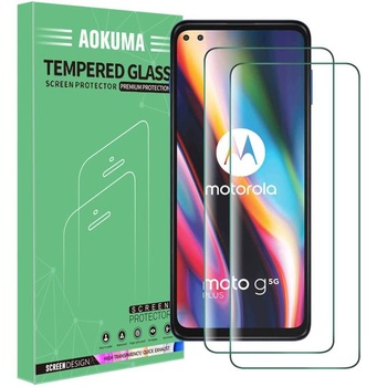 AOKUMA pro Motorola Moto G 5G Plus ochranná fólie, 2 kusy skla kompatibilní s ochrannou fólií