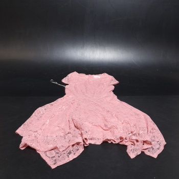 Dámské šaty BeryLove BLP7006-P růžové vel. L