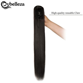 Cybelleza prodlužovací cop do culíku Příčesek do culíku Rovný dlouhý dráp Clip in Prodlužování