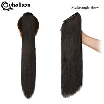 Cybelleza prodlužovací cop do culíku Příčesek do culíku Rovný dlouhý dráp Clip in Prodlužování