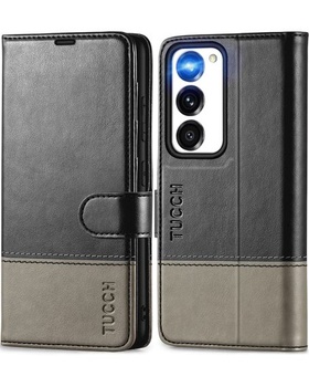 Pouzdro TUCCH pro Galaxy S23 kožené pouzdro umělá kůže [RFID blocker], TPU pouzdro na mobilní