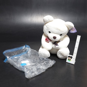 Plyšová hračka medvídek bílá barva